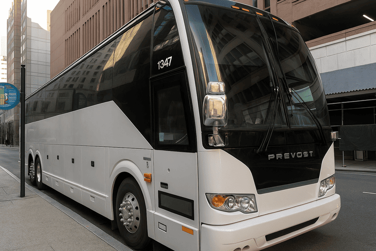 a Rocky Mount Charter Bus coach bus