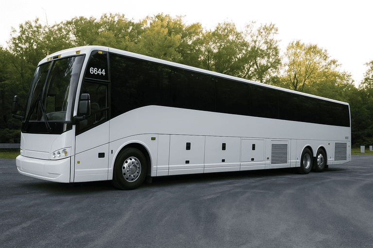 exterior of Rocky Mount Charter Bus coach bus