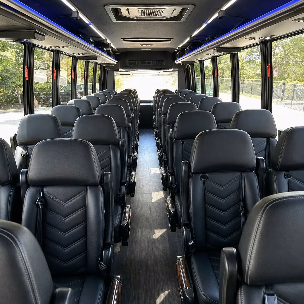 28 passenger minibus interior