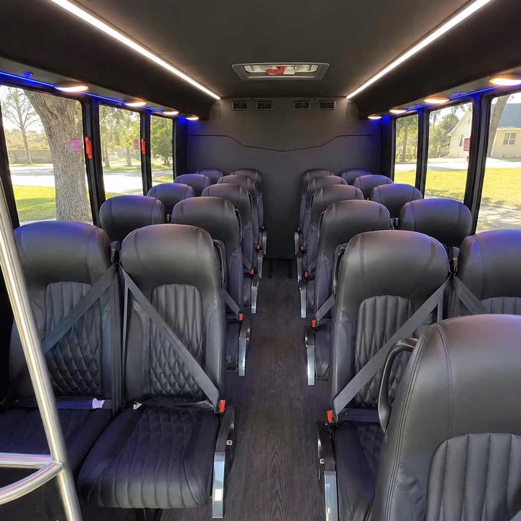 30 passenger minibus inside