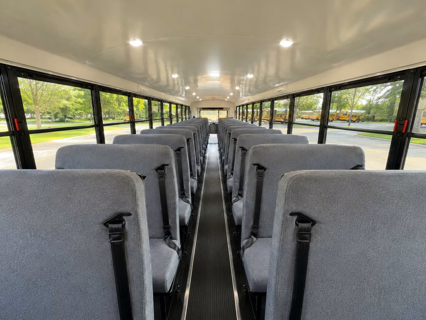 school bus inside